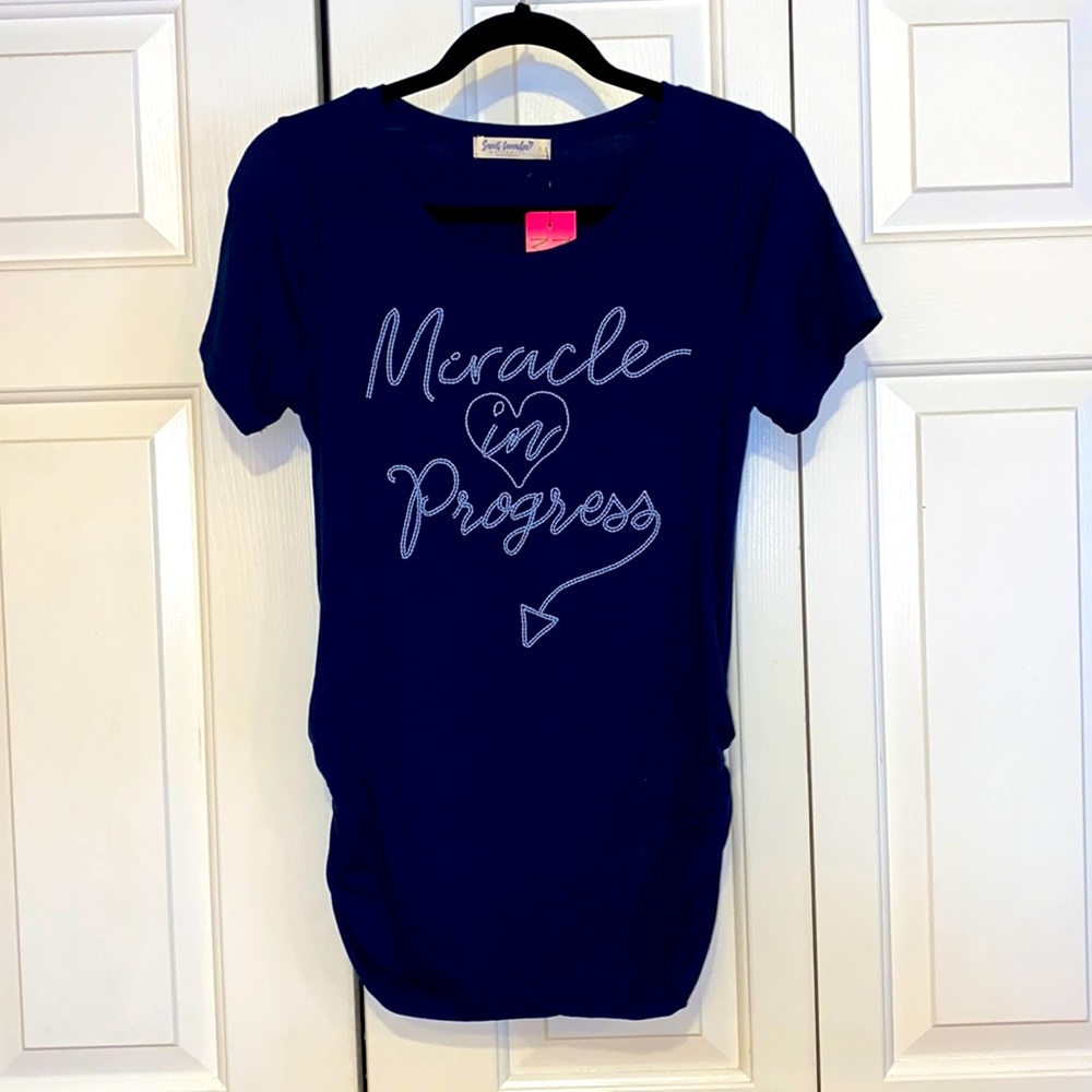 Sweet Lavender Miracle In Progress Maternity Top